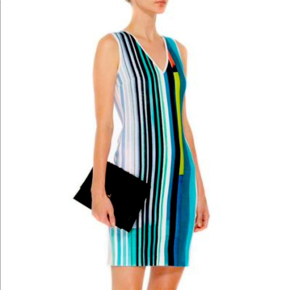 Clover Canyon Eclipse Striped Scuba Dress
